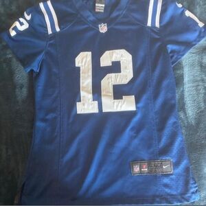 Colts Andrew Luck Youth Medium NFL On-Field Jersey Collar Detail